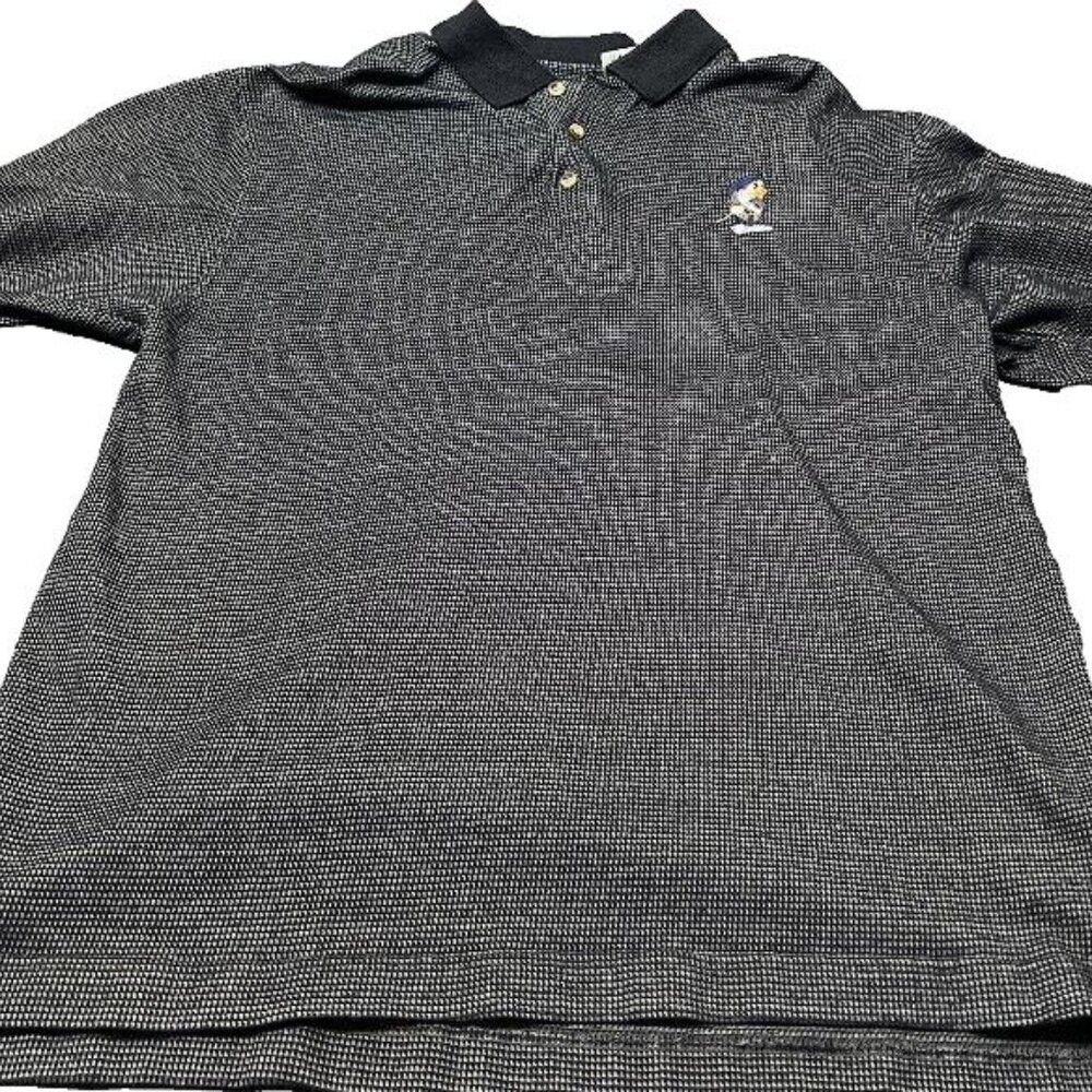 Vintage Foursome Grumpy Button Up Polo Embroidered Shirt Size XL